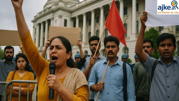 SSC Job Protest 2025 West Bengal